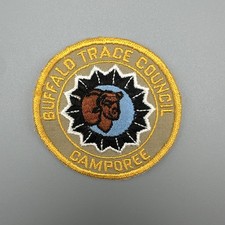 Vintage 1978 Buffalo Trace Council BSA Camporee Patch Bear Head Indiana Illinois picture