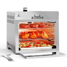 BIG HORN OUTDOOR 1500°F Propane Gas Grill S/s Infrared Steak Grill with Stone picture