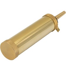 Muzzle-Loaders™ Brass Powder Flask - 1350 Grain Capacity - For Black Powder picture