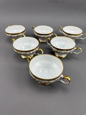 Lot of 6 Weimar Porzellan Katharina Soup Cups Made in Germany picture
