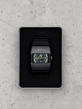 Vintage Nike D-Line Watch Matte Black Neon Dial Japan Movement Y2K Cyber Rare picture