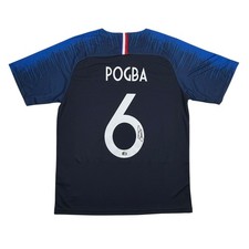 Autographed/Signed Paul Pogba France Blue Soccer Jersey Beckett BAS COA picture