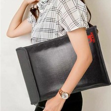 Fireproof Document Bag 15”x 11” X-Large Upgrade Money Bag Fire Safe Storage NEW picture