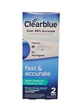 ClearBlue Over 99% Accurate RAPID DETECTION Pregnancy Tests 2 Tests Exp 9/28 picture