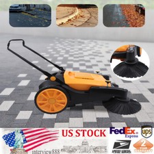 41'' Walk-Behind Sweeper Street Floor Road Sweeping Floor Cleaner Hand Push picture