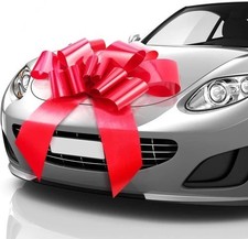 Mata1-USA - Huge Car Bow - Red, 30 Inch - Big Gift 30 (Pack of 1), Red picture