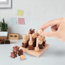 Zummy Hand Crafted Wood Mini Tic Tac Toe  picture