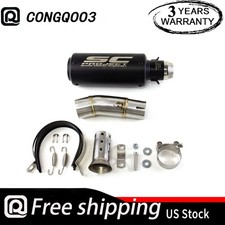 Ninja 400 500 for Kawasaki Z400 2018-2026 Slip On Muffler Tips Exhaust Mid Pipe picture