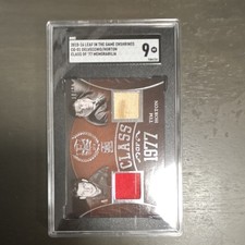2015-16 Leaf Enshrined Class of '77 Memorabilia CO-01 Delvecchio Horton SGC 9 picture