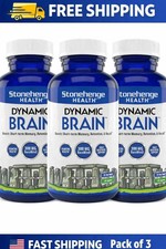 Pack of 3 Dynamic Brain Supplement 60 Capsules–Memory Focus Clarity, EXP 09/2027 picture