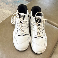 New Balance 550 Men’s Low Top Lace-Up Athletic Sneakers White/Black picture