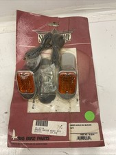 SHOW CHROME 16-201A AMBER ANGLE MINI MARKER LIGHTS VTG GOLDWING #1010 picture
