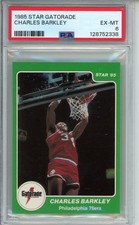 1984-85 Star Gatorade Charles Barkley PSA 6 Rookie Philadelphia 76ers picture