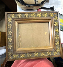 Vintage wood picture frame picture