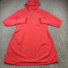 Athleta Hoodie Dress Women Large Pacifica II Coverup 1/4 Zip Sun Protection UPF picture
