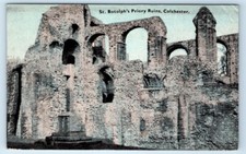 St. Botolph's Priory Ruins COLCHESTER England UK 1936 Postcard picture