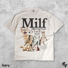 Man Love Felines Cat Funny Vintage Comfort Tee picture