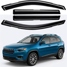 In-Channel Rain Guards for Jeep Cherokee 2014-2023 4 PCS Window Visors picture