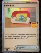 Poke Pad 126/128 Me: 30th Celebration Holo Pokemon Card Near Mint picture