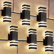 6× Modern Exterior LED Wall Light Sconce Outdoor Lights Porch Up Down Fixtures picture