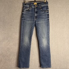 MOTHER Jeans Size 27 P Lil Insider Flood Cropped Wash: Over The Top Denim picture