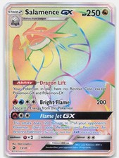 Salamence GX (Secret) Secret Rare Dragon Majesty DRM Dragon Holofoil 73/70  MP picture