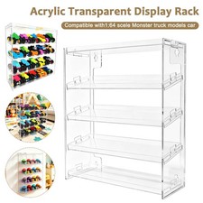 Clear 5 Tiers Display Storage Organizer Shelf for 1/64 Monster Truck Model Car picture