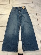 Madewell Women’s 23 Superwide Leg Jeans High Rise Blue Denim NWT picture
