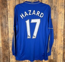FC Chelsea 2012-13 Home Long Sleeve Men’s M Soccer Jersey HAZARD #17 picture