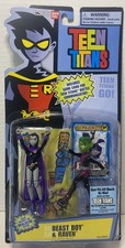 2005 New Bandai Teen Titans Beast Boy & Raven MOC DC Comics New Sealed picture