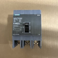 Siemens BQD340 3 Pole 40Amp, 480V Circuit Breaker - Black picture