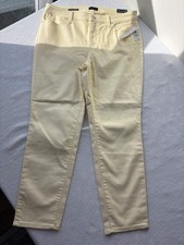 NWT Talbots Women's 12P Pale Yellow Slim Ankle Jean picture