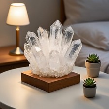 400g+ Rare Large Raw Clear Quartz Crystal Cluster Quartz Mineral Specimens Decor picture