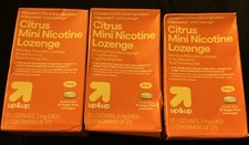 Lot Of 3: Up&Up 2mg Sugar-Free Citrus Mini Lozenges, 81 Count Each. Ex:7/2027 picture