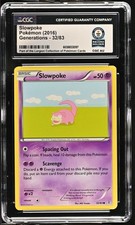 Slowpoke 32/83 Generations Pokemon CGC World Record Holder picture