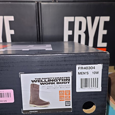 Frye Supply Wellington Waterproof EH Steel Toe Work Boots Men's 10W FR40304 picture