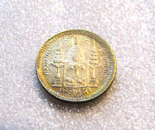 1902 Thailand RS121 1/8 Baht Silver Coin Rama V Fuang picture