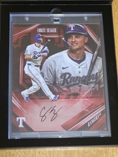 (2) Fanatics Emanate Corey Seager Texas Rangers HAND SIGNED AUTO #/5 and #/50 picture