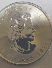 2015  Canadian 1 oz Silver Maple Leaf Coin .9999 Fine Silver $5 Bullion   picture