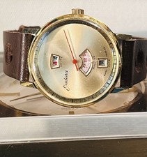 Vintage Endura Swiss Digital Jump Hour Manual-wind Watch 1960s Works Great picture