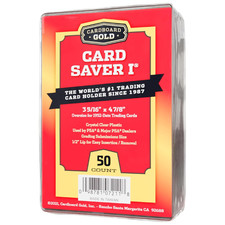 50 Ct Card Saver I CS 1 Cardboard Gold PSA Graded Semi Rigid Holders Brand New picture