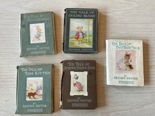 VTG Peter Rabbit Library Beatrix Potter Frederick Warne & Co Books HC Lot of 13 picture