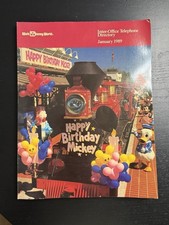 Walt Disney World Cast Member Phone Directory January 1989 Mickey Mouse Vintage picture