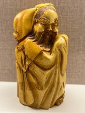 Wonderful Ancient Tibetan Bearded Noble Man Figure picture
