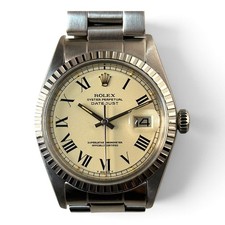 Rolex Datejust 36 mm Cream Buckley Dial Steel Automatic Watch 1603 Circa 1974 picture