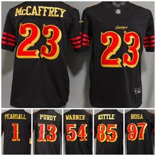 Tariffs​ Free SF 49ers 2025 F.U.S.E Rivalries Collection Black Stitched Jersey. picture