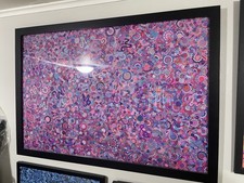 Framed Abstract Hand-Drawn Contemporary Art Style Artwork picture