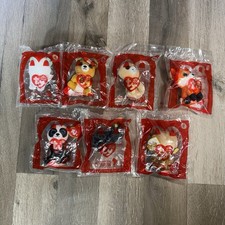 TY Teenie Beanie Boos Babies McDonald's Happy Meal Toys Lot Of 7 New picture