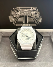 Casio G-SHOCK Analog/Digital 200m White Resin Octagon 45mm w/Box Papers picture