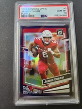 2023 Donruss Optic Purple Prizm /50 James Conner Arizona Cardinals PSA 10 Pop 1 picture